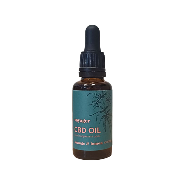 Voyager 1000mg CBD Oil - 30ml - Orange & Lemon | The CBD Hut
