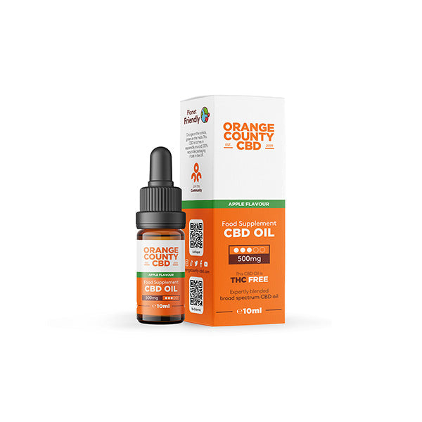 Orange County 500mg CBD Oil - Apple Flavour | The CBD Hut