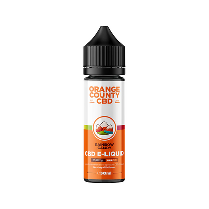 Orange County 1500mg CBD E-Liquid - 50ml - Rainbow Candy | The CBD Hut