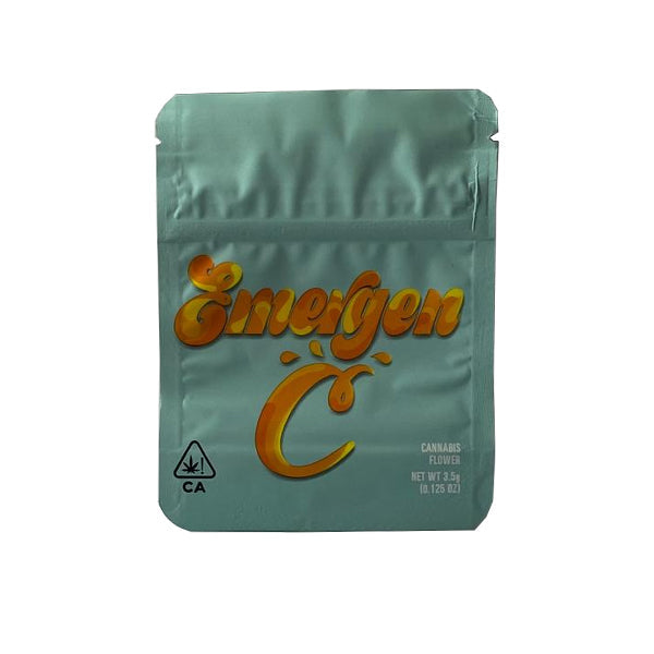 Printed Mylar Zip Bag 3.5g Standard | The CBD Hut
