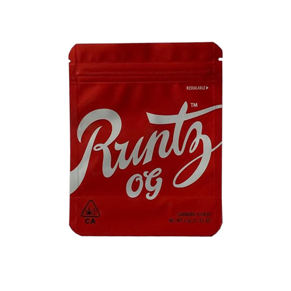 Printed Mylar Zip Bag 3.5g Standard | The CBD Hut