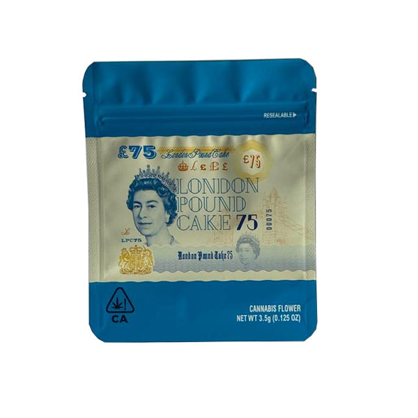 Printed Mylar Zip Bag 3.5g Standard | The CBD Hut