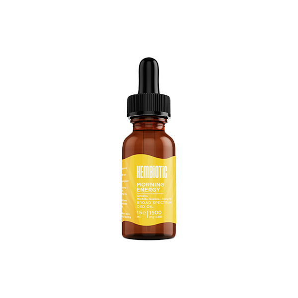 Hembiotic 1500mg Functional CBD Oil - 15ml - Morning Energy | The CBD Hut