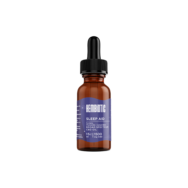 Hembiotic 1500mg Functional CBD Oil - 15ml - Sleep Aid | The CBD Hut