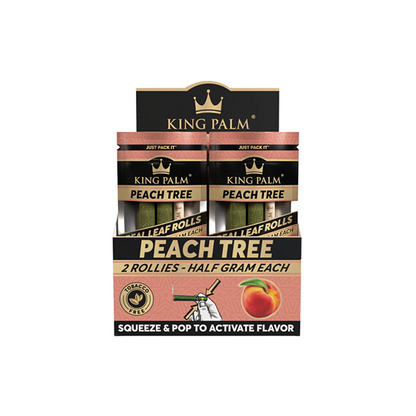 King Palm 0.5g Flavoured Wrap Rollies - 20 Pack Display - Peach Tree | The CBD Hut