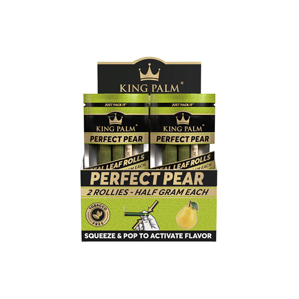 King Palm 0.5g Flavoured Wrap Rollies - 20 Pack Display - Perfect Pear | The CBD Hut