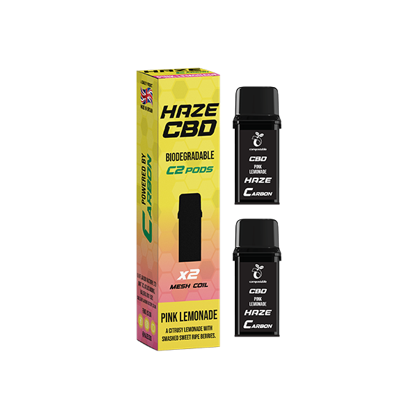 500mg Haze CBD C2 Pods - 800 puffs - Pink Lemonade | The CBD Hut