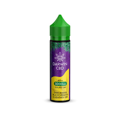 Darwin 3000mg CBD Isolate E-Liquid - Dark Berries, Blackcurrants & Menthol Mix | The CBD Hut