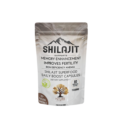 NTURE 15000mg Shilajit Capsules - 60 Caps | The CBD Hut