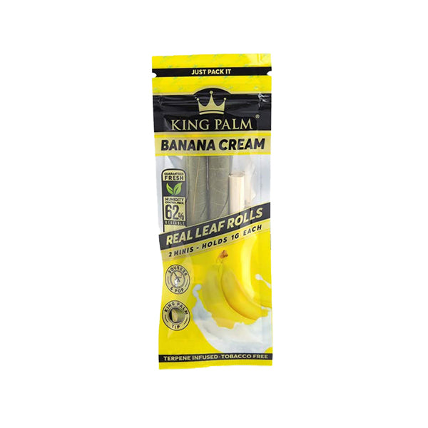 King Palm Mini 1G Rolls - 2 Pack - Banana Cream | The CBD Hut