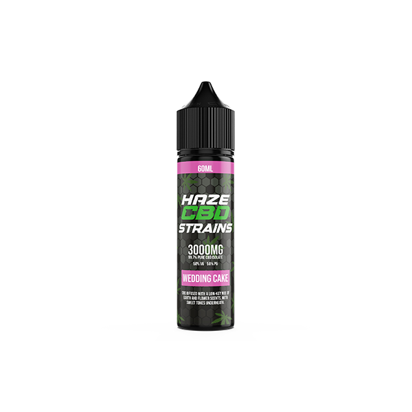 Haze CBD Strains 3000mg Shortfill E-Liquid - Wedding Cake | The CBD Hut