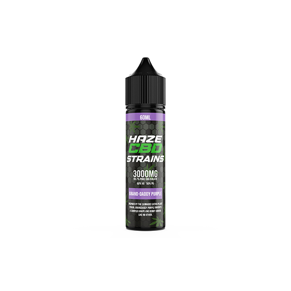 Haze CBD Strains 3000mg Shortfill E-Liquid - Grand Daddy Purple | The CBD Hut