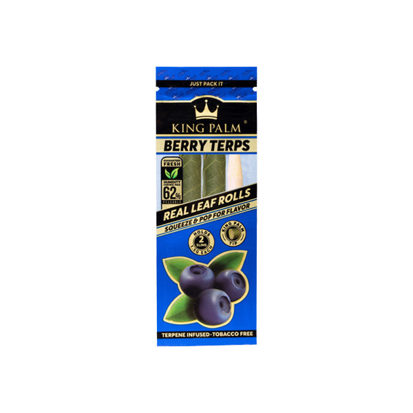 King Palm Flavoured Slim 1.5G Rolls - 2 Pack - Berry Terps | The CBD Hut