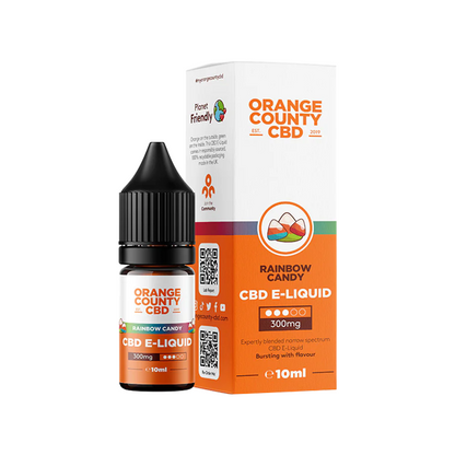 Orange County 300mg CBD E-Liquid - Rainbow Candy (50VG/50PG) | The CBD Hut