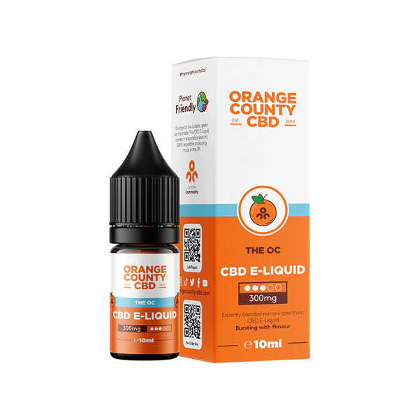 Orange County 300mg CBD E-Liquid - The OC (50VG/50PG) | The CBD Hut