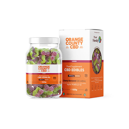 Orange County CBD 4800mg Gummies - Large Pack - Cherries | The CBD Hut
