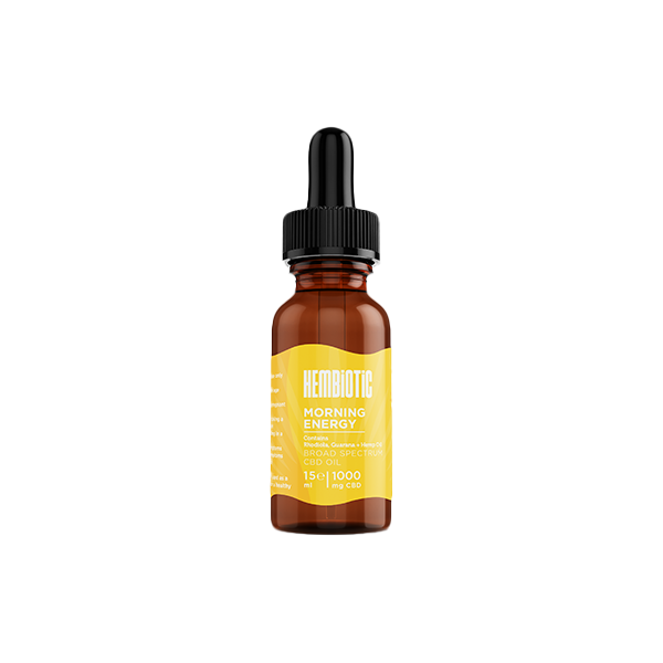 Hembiotic 1000mg Functional CBD Oil - 15ml - Morning Energy | The CBD Hut