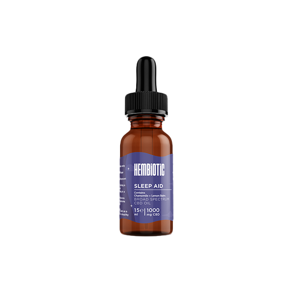 Hembiotic 1000mg Functional CBD Oil - 15ml - Sleep Aid | The CBD Hut