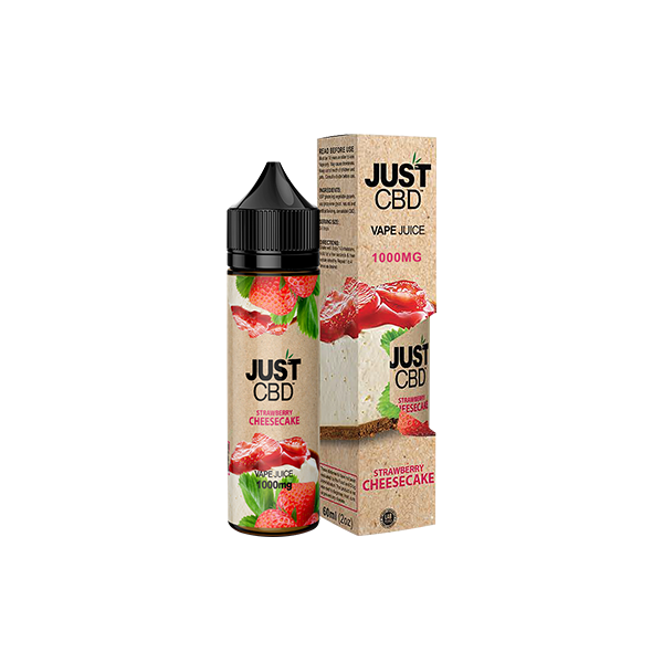 Just CBD 500mg Vape Juice - 60ml - Strawberry Cheesecake | The CBD Hut