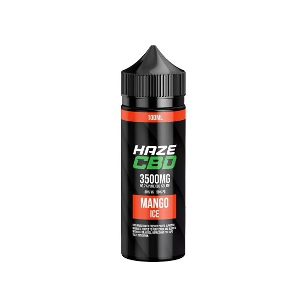 Haze 3500mg CBD E-Liquid - 100ml - Mango Ice | The CBD Hut