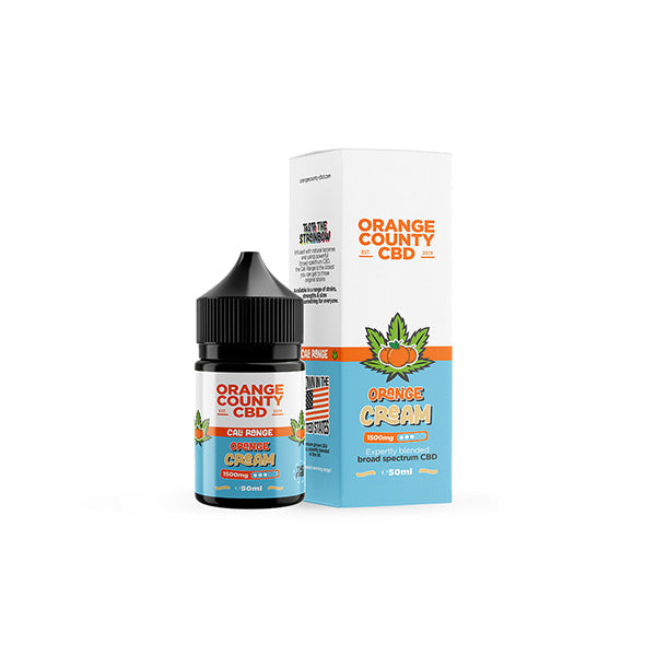 Orange County Cali Range 1500mg CBD E-Liquid - 50ml - Orange Cream | The CBD Hut