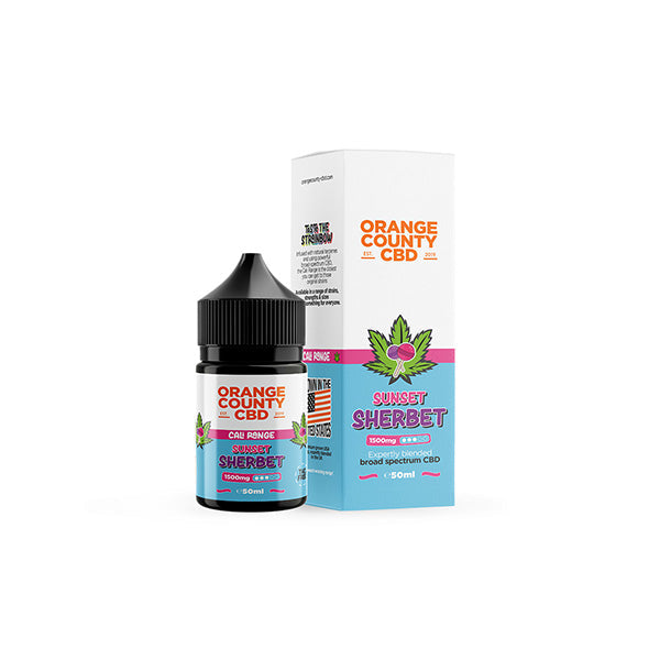 Orange County Cali Range 1500mg CBD E-Liquid - 50ml - Sunset Sherbet | The CBD Hut