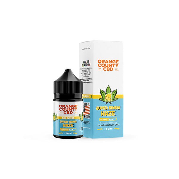 Orange County Cali Range 1500mg CBD E-Liquid - 50ml - Super Lemon Haze | The CBD Hut