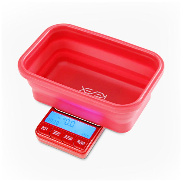 Kenex Omega Scale 1000 0.1g - 1000g Digital Scale OMG-1000 - Red | The CBD Hut