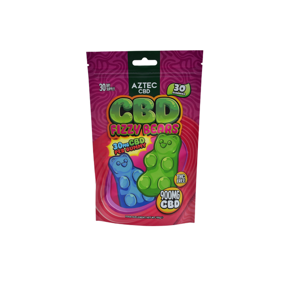 Aztec 900mg CBD Gummies - Fizzy Bears | The CBD Hut