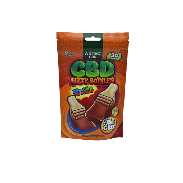 Aztec 900mg CBD Gummies - Fizzy Bottles | The CBD Hut