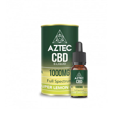 Aztec 1000mg CBD Vaping Liquid - Super Lemon Haze (50PG/50VG) | The CBD Hut