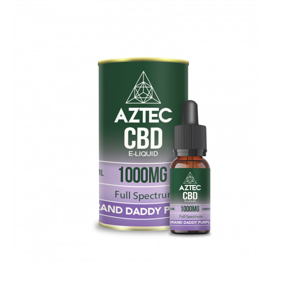 Aztec 1000mg CBD Vaping Liquid - Grand Daddy Purple (50PG/50VG) | The CBD Hut