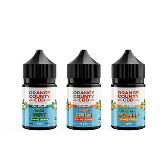 Orange County Cali Range 2500mg CBD E-Liquid - 50ml (60VG/40PG) | The CBD Hut