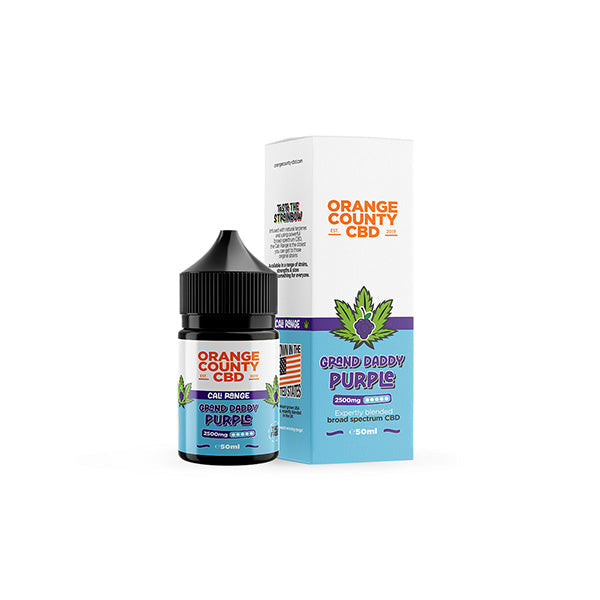 Orange County Cali Range 2500mg CBD E-Liquid - 50ml - Grand Daddy Purple | The CBD Hut