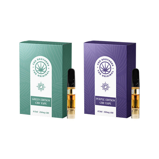 CBD Brothers 250mg CBD Vape Cartridges - 0.5ml| The CBD Hut