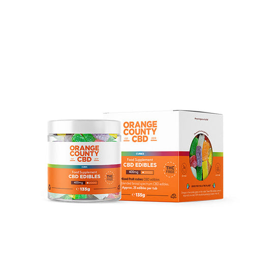 Orange County 400mg CBD Gummies - Gummy Cubes | The CBD Hut