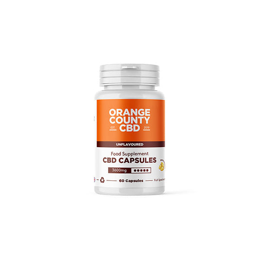 Orange County CBD 3600mg Full Spectrum CBD Capsules - 60 Caps | The CBD Hut