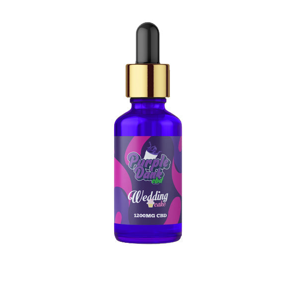 Purple Dank 1200mg CBD Terpene Oil - 30ml - Wedding Cake (BUY 1 GET 1 FREE) | The CBD Hut
