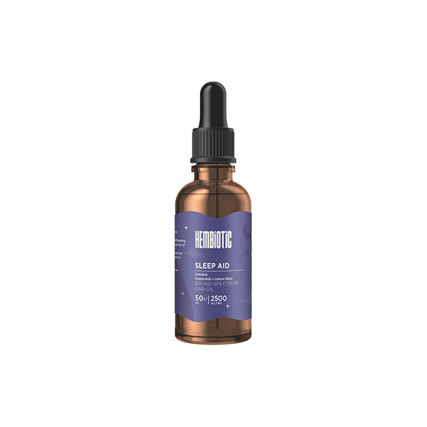 Hembiotic 2500mg Functional CBD Oil - 50ml - Sleep Aid | The CBD Hut