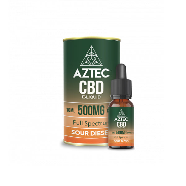 Aztec 500mg CBD Vaping Liquid - Sour Diesel (50PG/50VG) | The CBD Hut