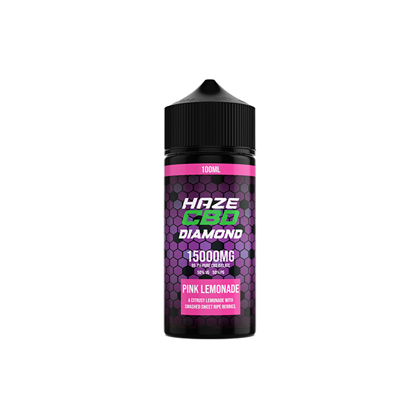 Haze CBD Diamond 15000mg E-Liquid - Pink Lemonade | The CBD Hut