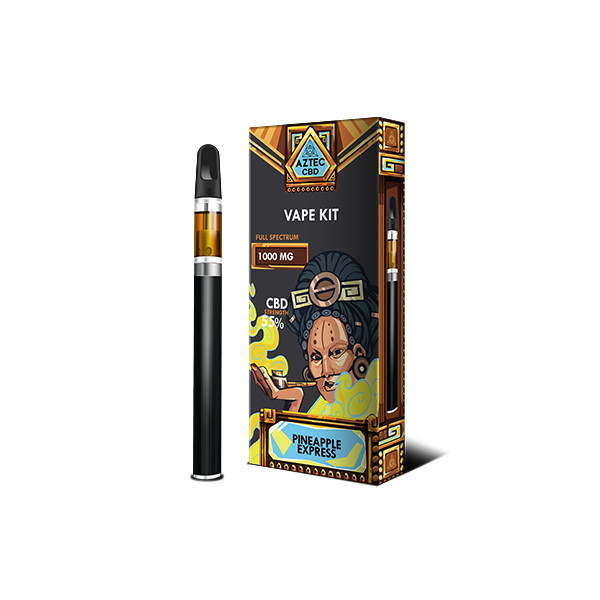 Aztec 1000mg CBD Vape Kit - Pineapple Express | The CBD Hut