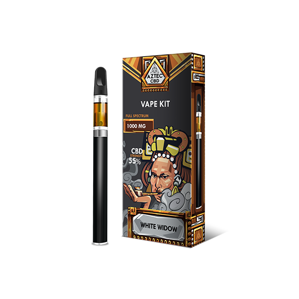 Aztec 1000mg CBD Vape Kit - White Widow | The CBD Hut