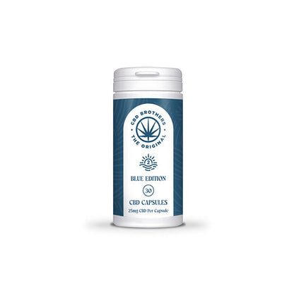 CBD Brothers Blue Edition 750mg CBD/CBDA Capsules - 30 Caps | The CBD Hut