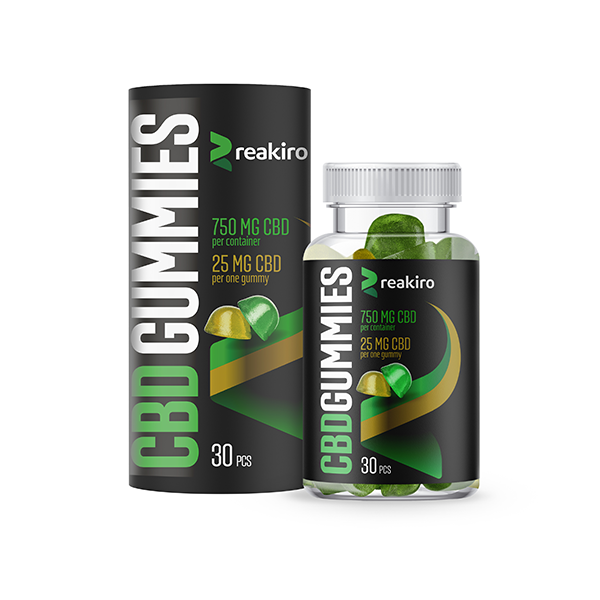 Reakiro 750mg Full Spectrum CBD Apple & Lemon Gummies - 30 pieces  (BUY 1 GET 1 FREE) | The CBD Hut