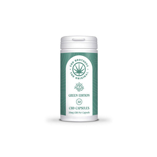 CBD Brothers Green Edition 1050mg CBD/CBDA Capsules - 30 Caps | The CBD Hut