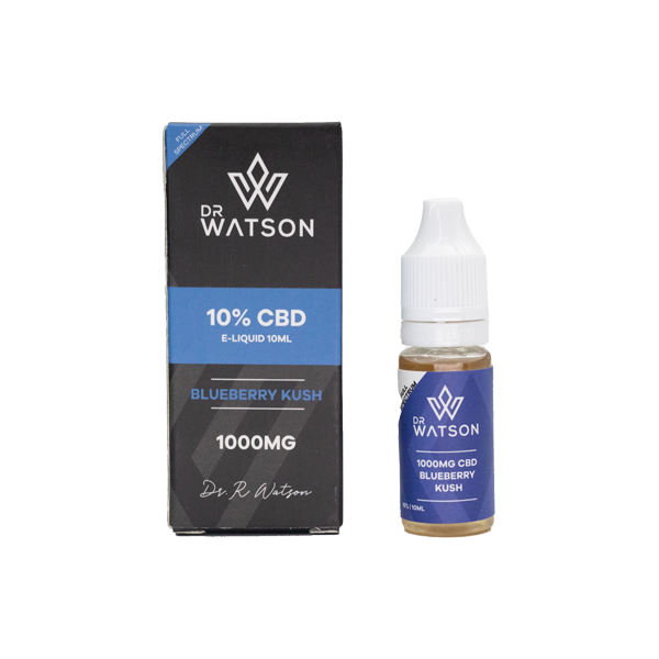 Dr Watson 1000mg Full Spectrum CBD E-liquid - Blueberry Kush (BUY 1 GET 1 FREE) | The CBD Hut
