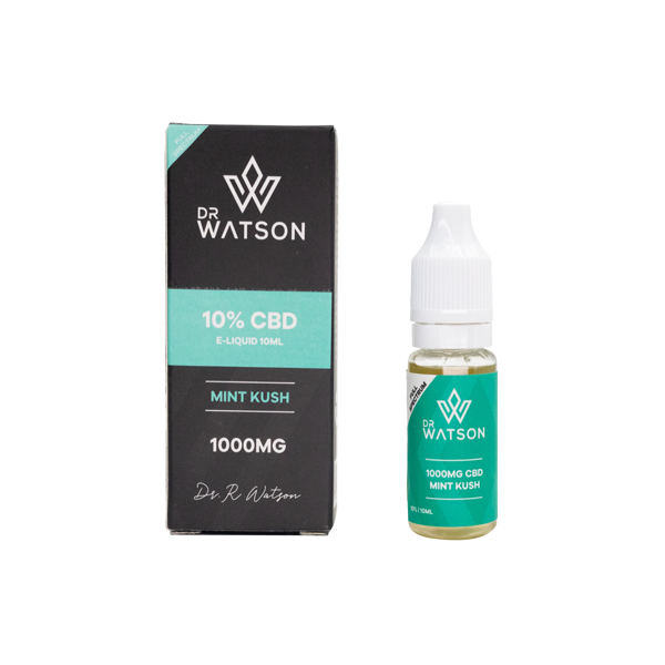 Dr Watson 1000mg Full Spectrum CBD E-liquid - Mint Kush (BUY 1 GET 1 FREE) | The CBD Hut