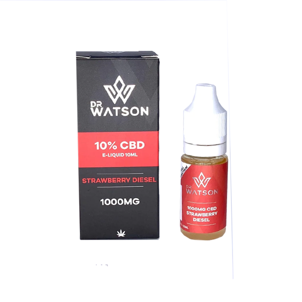 Dr Watson 1000mg Full Spectrum CBD E-liquid - Strawberry Diesel (BUY 1 GET 1 FREE) | The CBD Hut