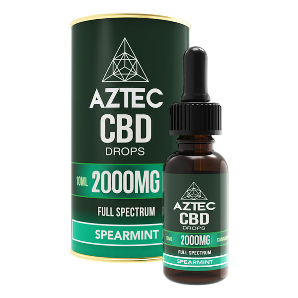 Aztec 2000mg CBD Hemp Oil - Spearmint | The CBD Hut